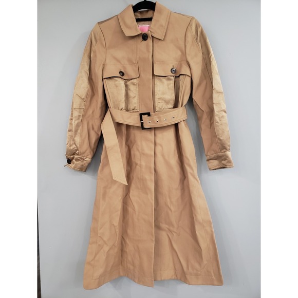 Kate Spade New York Jackets & Blazers - NEVER WORN! Size 2 - Kate Spade New York Icon Trench Coat Camel Brown Tan Khaki